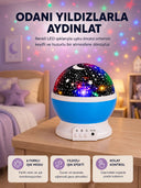 Renkli Led Gece Lambası 6 Işık Modlu Çocuk Odası Atmosfer Aydınlatma - 1