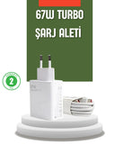 67 Watt Turbo Şarj Cihazı Redmi Note 10 11 12 Uyumlu - 1