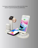 Kablosuz Şarj İstasyonu 4’ü 1 Arada İphone Watch Ve Airpods Uyumlu - 4