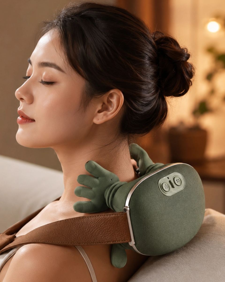 Yeni Nesil Akıllı Boyun Masaj Aleti 3d Yoğurma Derin Doku Masaj Cihazı Taşınabilir