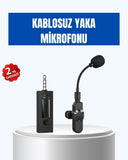 Bluetooth 5.2 Destekli Gürültü Önleyici Kablosuz Mikrofon - 1