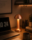 Modern Bronz Mantar Masa Lambası Led Dokunmatik Dekoratif Aydınlatma - 1