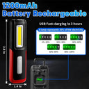 Lightingx Lx-028 Cob Led Mıknatıslı Çalışma Lambası Tamirci Feneri - 3