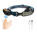 Fithome W690 7 Aydınlatma Modlu Xpe Cob Led Sensörlü Dahili Pilli Usb Şarj Edilebilir Kafa Feneri - 4