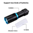 Ws-4545 10w 1800 Lümen Şarjlı Su Altı Feneri Type-c, 5000 Mah, 100 M Menzil, Su Geçirmez - 4