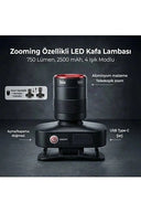 Bxt1fl 10w Şarj Edilebilir Kafa Feneri 750 Lümen 2500mah 4 Işık Modlu Zoom Özellikli Led Kafa - 4