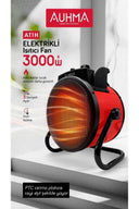 Ultra Güçlü 3000 Watt Taşınabilir Elektrikli Portatif Isıtıcı Soba Sıcak Hava Üfleyen Fan Radyatör - 3