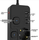 Akım Korumalı 4’lü Priz 2xusb 2xtype-c Çıkış Yüksek Gerilim Koruma Priz Çoğaltıcı - 4