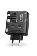 Gan+ Pd 40w Hızlı Şarj Adaptörü Çoklu Çıkış Usb-c Lightning Kablolu Hızlı Şarj Cihazı Ev Ofis Uyumlu Siyah - 2