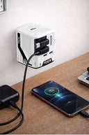 Gan+ Pd 40w Hızlı Şarj Adaptörü Çoklu Çıkış Usb-c Lightning Kablolu Hızlı Şarj Cihazı Ev Ofis Uyumlu Turuncu - 2