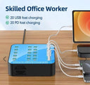40 Portlu 400w Hızlı Şarj İstasyonu 20x Usb + 20x Type-c Pd Çıkışlı Şarj Cihazı - 2