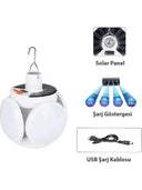 Polizei P-038 Solar Güneş Enerji Ve Usb Sarjli 5 Kanatlı - 1