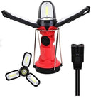 Polizei P-8801 Şarjlı Katlanabilir 3xcob Led+ 3w Led Çok Fonksiyonlu Kamp Feneri - 1