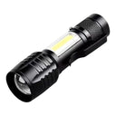 Ws-5454 Taktik El Feneri Usb Şarj Edilebilir Kamp Feneri Cob Zumlanabilir Mini Taşınabilir El Feneri - 1