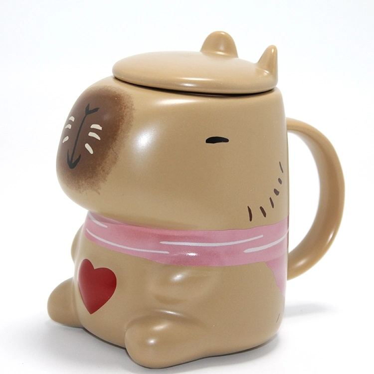 3d Capybara Tasarımı Porselen Kupa Bardak Alk4510