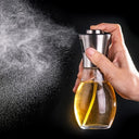 Paslanmaz Çelik Başlıklı Cam Spray Yağdanlık - 2