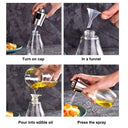 Paslanmaz Çelik Başlıklı Cam Spray Yağdanlık - 4