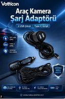 Araç Kamera Şarj Adaptörü 2 Usb’li Type-c Girişli 3.5 Metre Kablo Uzunluğu(ürün Kamera Değildir) - 3