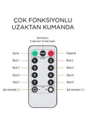 Torima Lw-7 300 Ledli 10 Sarkıt Perde Led Işık, 8 Modlu Uzaktan Kumandalı, 3x3 Metre Peri Telli Led - 3