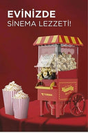 Yağsız Mısır Patlatma Popcorn Makinesi Kırmızı - 3