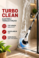 Turbo Clean Elektrikli Temizlik Fırçası 7 Başlıklı Kablosuz Şarjlı Döner Fırça - 1