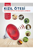 150w Kızılötesi (infrared) Isıtıcılı Hayvan Isıtma Ve Kuluçka Lambası (kırmızı Işık) E27 (kalın Duy) - 1