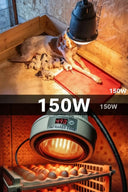 150w Kızılötesi (infrared) Isıtıcılı Hayvan Isıtma Ve Kuluçka Lambası (kırmızı Işık) E27 (kalın Duy) - 2