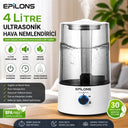 Rbh-04 Ultrasonik Hava Nemlendirici 4 Litre Buhar Makinesi Aroma Difüzörü - Otomatik Kapanma - 2