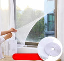 Pencere Cam Sineklik-beyaz ( 150 Cm X 100 Cm)+5m Bant - 4