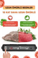Gıda Vakum Ve Mühürleme Makinesi- Yiyecek Tazeliği Koruma Ev Ve Restoran İçin - 4