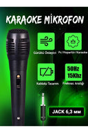 Karaoke Mikrofon Kablolu Mikrofon 6.5 Mm Karaoke Mikrofonu - 2
