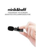 Type-c Çiftli Kablosuz Yaka Mikrofonu Seti - Youtube, Tiktok, Vlog Ve Canlı Yayınlar İçin Telefon Uyumlu Çift Mikrofon - 2