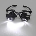 Nikula-gözlük Modeli 10x 15x 20x 25x Lens,2led Işıklı,büyüteç - 2