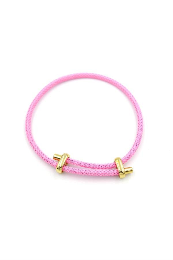 İp Bileklik - Pembe - Pembe
