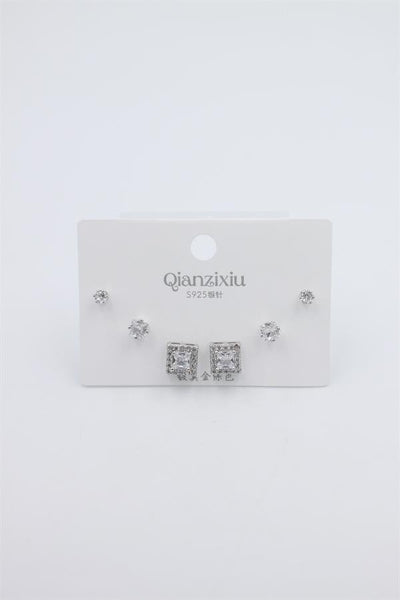 Çoklu Set Küpe - Gümüş