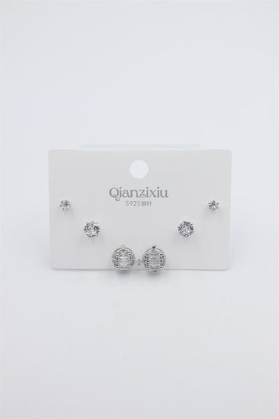 Çoklu Set Küpe - Gümüş