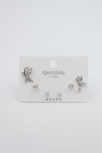 Çoklu Set Küpe - Gümüş