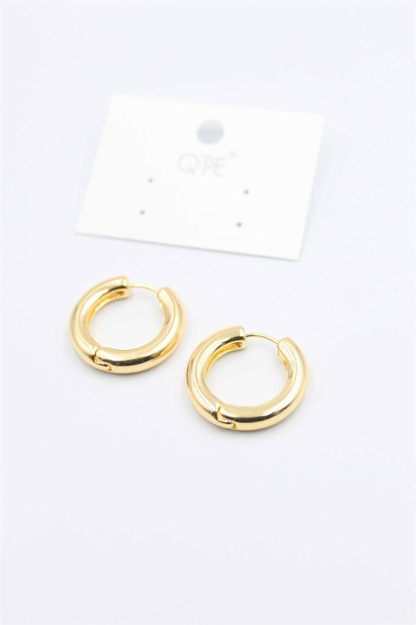 Metal Halka Küpe 2cm - Altın - Altın