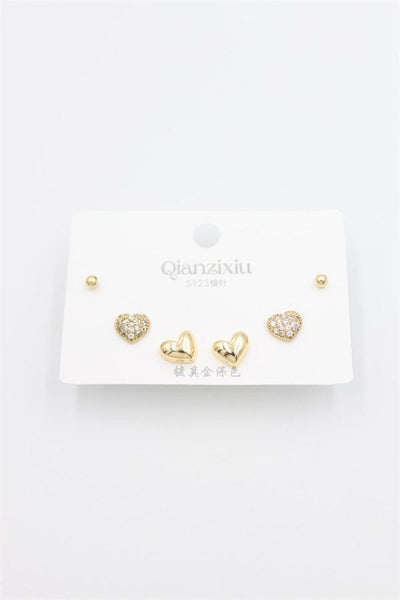 Çoklu Set Küpe - Altın