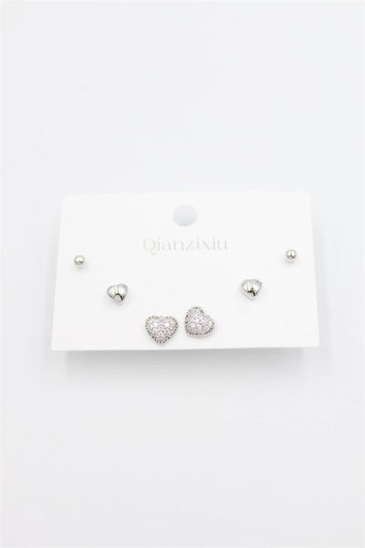 Çoklu Set Küpe - Gümüş