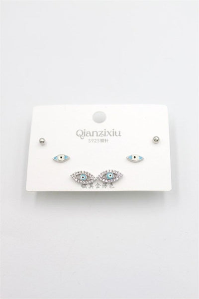Çoklu Set Küpe - Gümüş