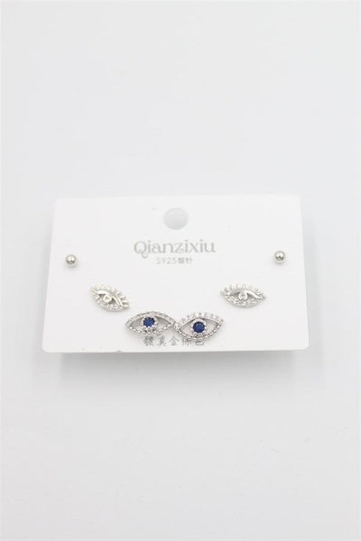Çoklu Set Küpe - Gümüş