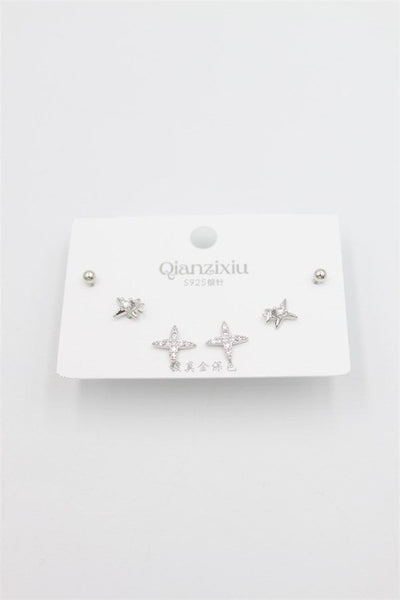 Çoklu Set Küpe - Gümüş