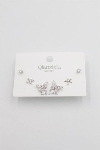 Çoklu Set Küpe - Gümüş