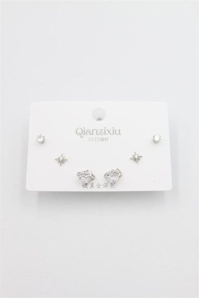 Çoklu Set Küpe - Gümüş