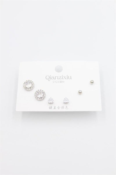 Çoklu Set Küpe - Gümüş