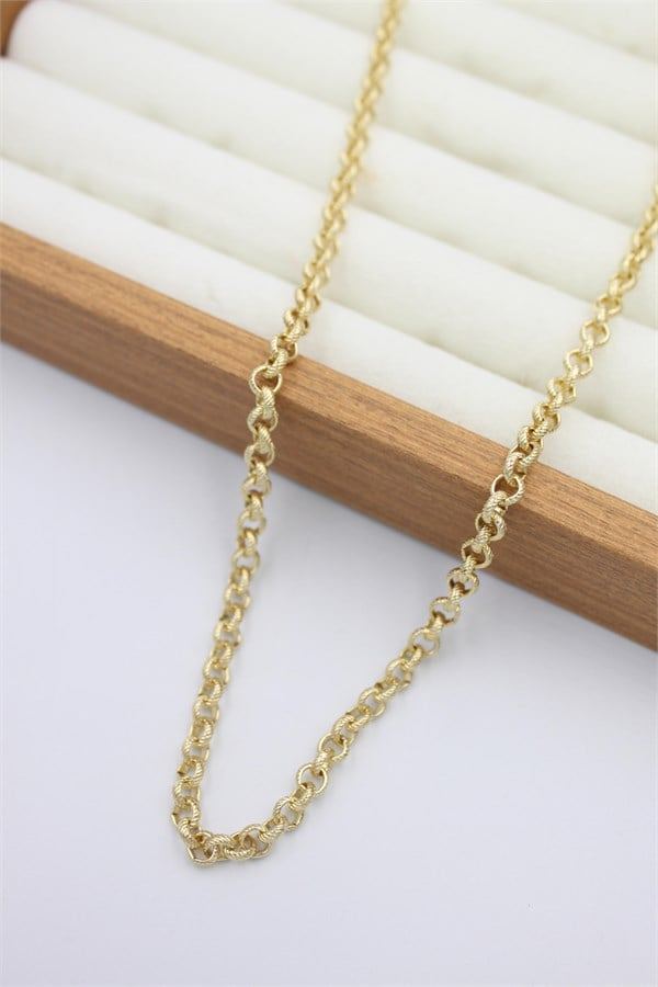 Xuping Zincir Kolye - 60 cm - Altın - Altın
