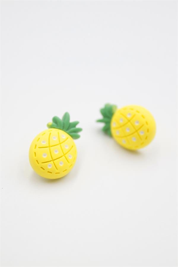 Ananas Hamur Küpe - ÇOK RENKLİ - ÇOK RENKLİ
