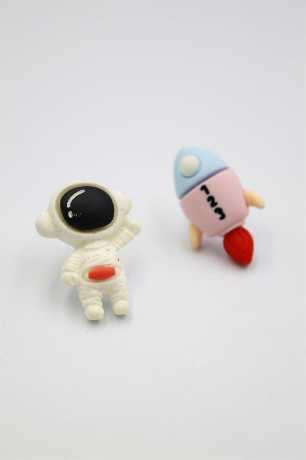 Astronot Hamur Küpe - ÇOK RENKLİ - ÇOK RENKLİ