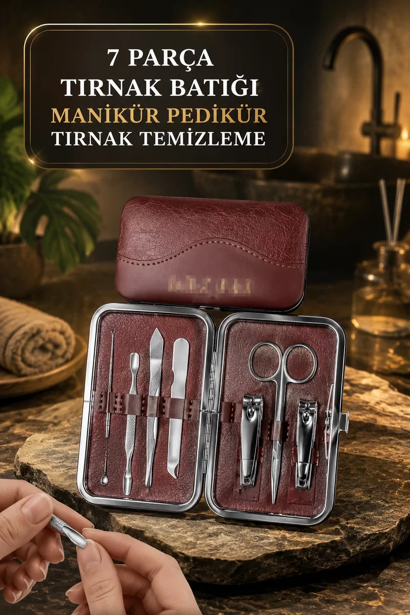 Tırnak Batığı Temizliği ve Günlük Bakım İçin 7 Parça Profesyonel Set
